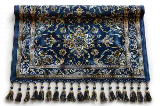 AI generated beautiful prayer mat islam design professional photography photo