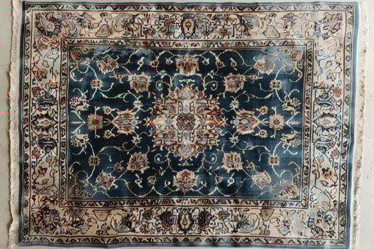 AI generated beautiful prayer mat islam design professional photography photo
