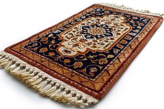 AI generated beautiful prayer mat islam design professional photography photo