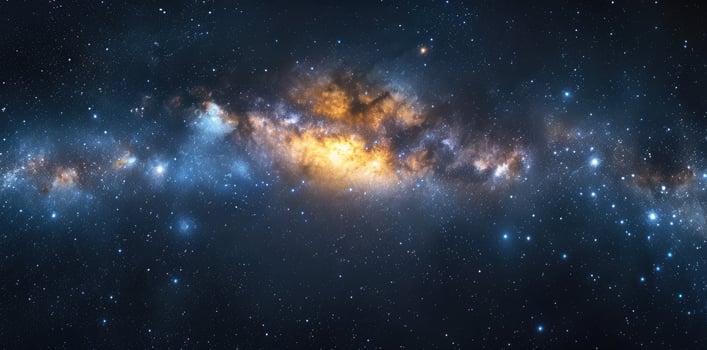 AI generated Dive into a mesmerizing space galaxy background. Ai Generated photo