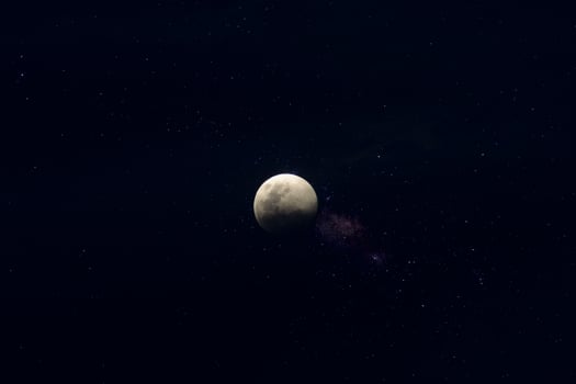 The moon in the dark photo