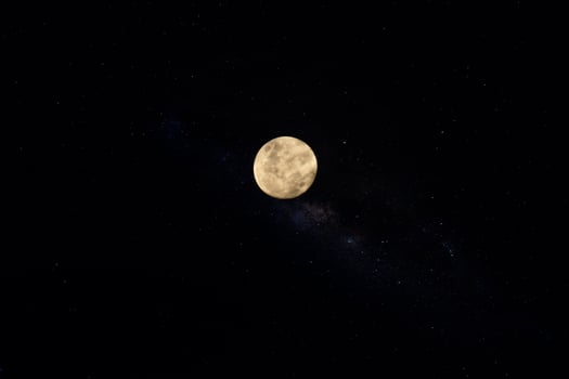 The moon in the dark photo