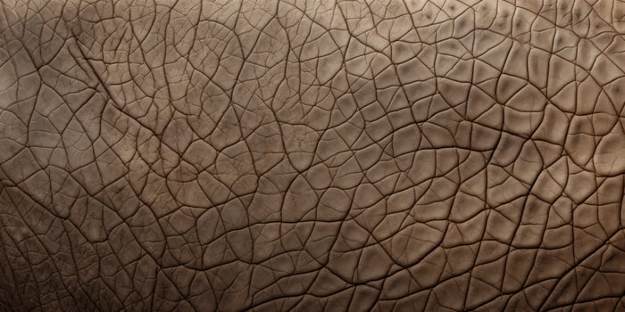 AI Generated Elephant Skin Texture. Brown Natural Leather. Old African Animal Wrinkled Background. Fauna Pattern. Wildlife And Safari Concept photo