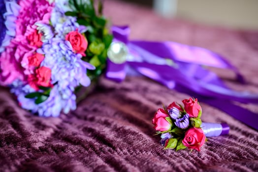 Bouquet of flowers. The bride's bouquet. Bridal bouquet. Florists photo