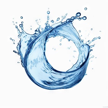 AI generated Dynamic Water Splash Abstract Background for Design Projects. created with Generative AI photo