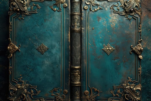 AI generated book background vintage photo