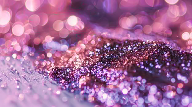 AI generated Beauty product and cosmetics texture, makeup shimmer glitter, blush eyeshadow powder as abstract luxury cosmetic background photo