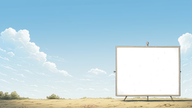 AI Generated white screen with a copy space photo