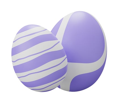 easter egg. 3d render illustration isolated on white background photo