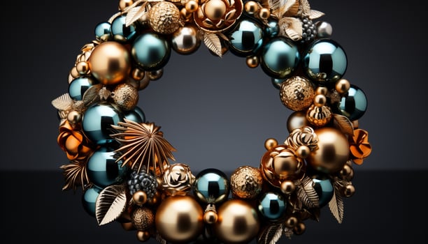 AI generated Shiny gold jewelry, a symbol of elegance and luxury generated by AI photo