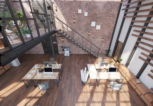 Modern office interior. photo