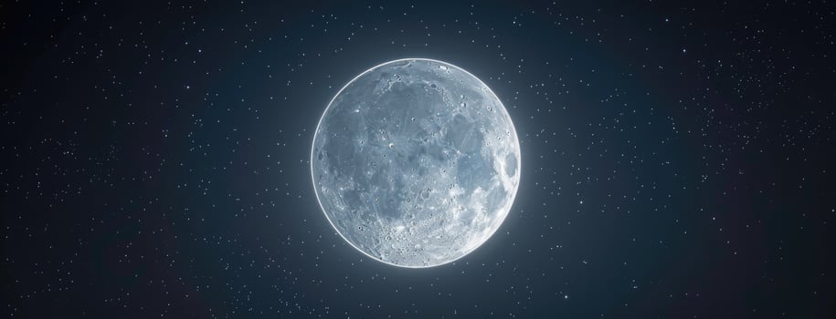 AI generated the full moon illuminating the night sky during the holy month of Ramadan, evoking a sense of serenity and spirituality amidst the peaceful darkness. photo