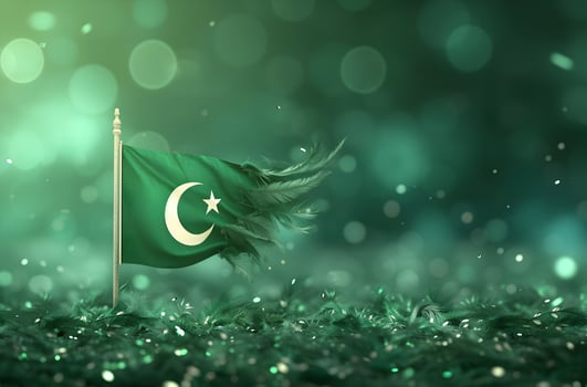 AI generated Pakistan Day Celebration Illustration, Happy Resolution Day Pakistan, 23rd March photo