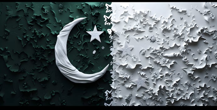 AI generated Pakistan Day Celebration Illustration, Happy Resolution Day Pakistan, 23rd March photo