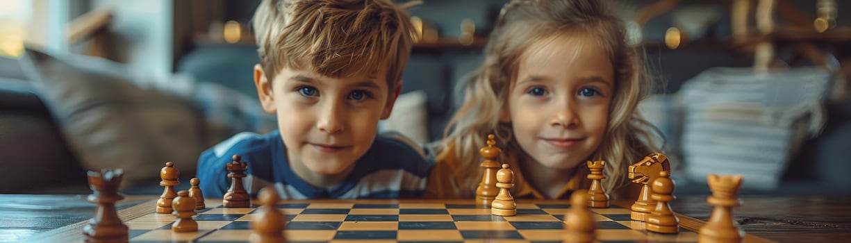 AI generated Intense but loving sibling rivalry in a game or sport photo