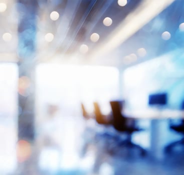AI generated Abstract blurred office hall interior and meeting room. Blurry corridor in working space with defocused effect. Use for background or backdrop in business concept photo