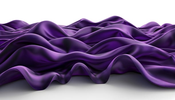 AI generated a purple fabric is lying on the ground photo