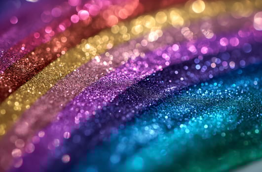 AI generated Rainbow glitter gradient texture photo