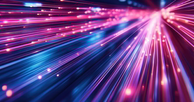 AI generated Dynamic abstract texture background with neon fiber optic lines. Ai Generated photo