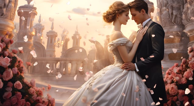 AI generated A future wedding couple photo