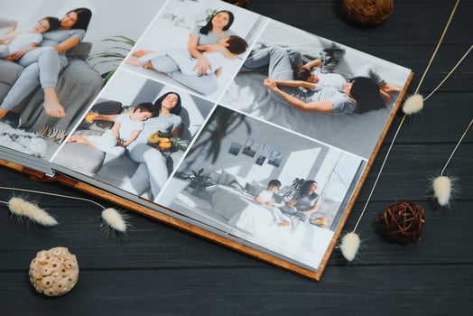 Premium Photo book Family, Great Size, Wooden Cover, Solid Pages, Quality Printing.