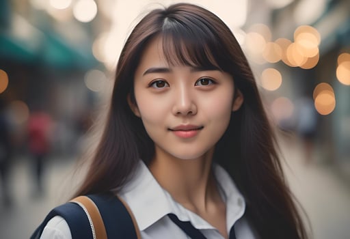 AI generated Beautiful Girl Portrait, Attractive Young Woman, Glamour Teenage Pretty Face Romantic Lady, AI Generative photo