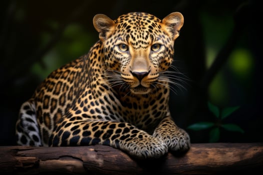 AI generated Close-up portrait of a tiger looking directly at the viewer, Generative AI photo