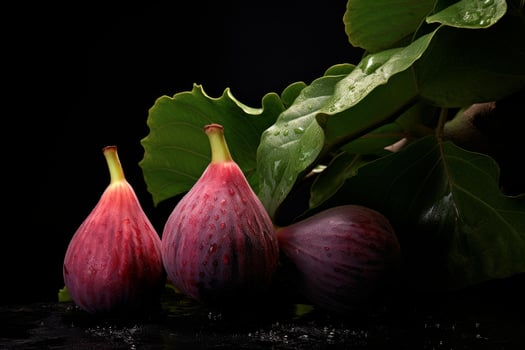 AI generated Sweet Ripe figs fruit. Generate Ai photo