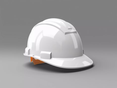 AI generated Blank White Construction Helmet Mockup photo