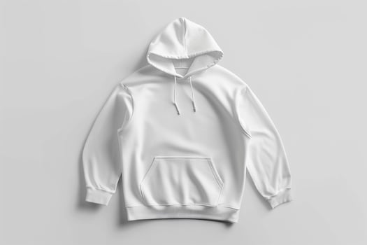 AI generated Blank White Hoodie Mockup photo