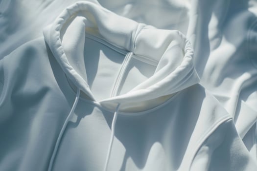 AI generated Blank White Hoodie Mockup photo