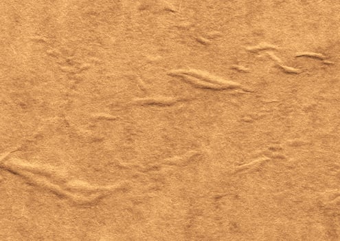 Crumpled brown kraft paper texture banner background photo
