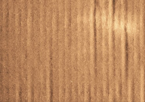 Crumpled brown kraft paper texture banner background photo