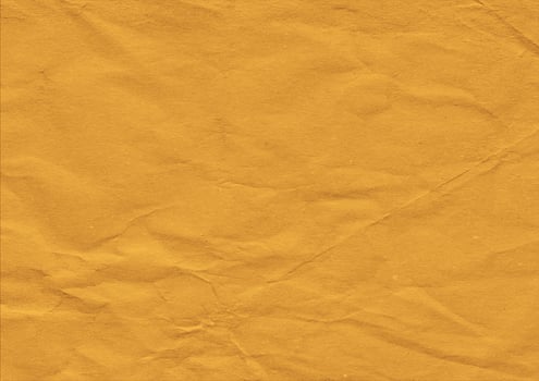 Crumpled brown kraft paper texture banner background photo