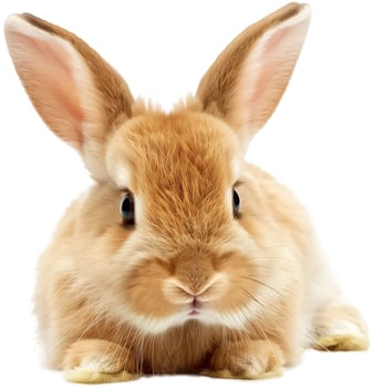 AI generated Cute isolated rabbit photo
