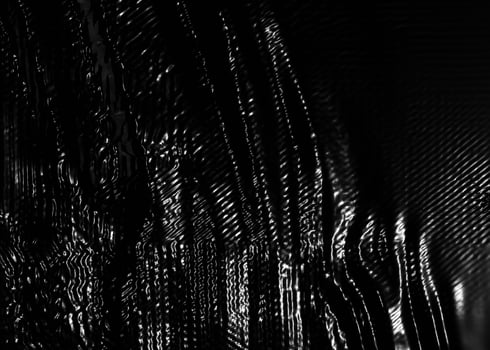 Transparent wrinkled plastic photo