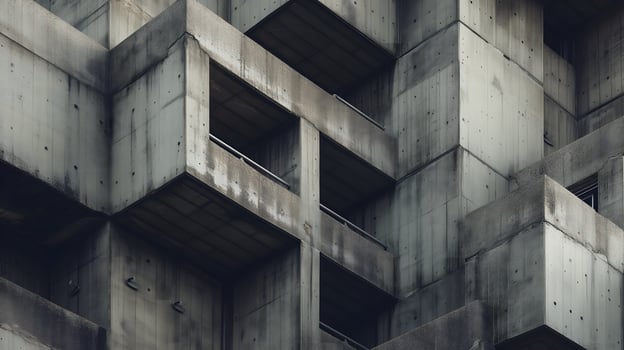 AI Generated Neo brutalism architecture background photo