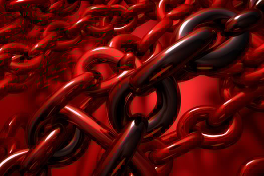 AI generated Geometric Red chain texture. Generate Ai photo