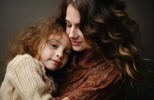 AI generated the mommy daughter relationship photo