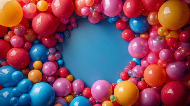 AI generated Ring of Balloons photo