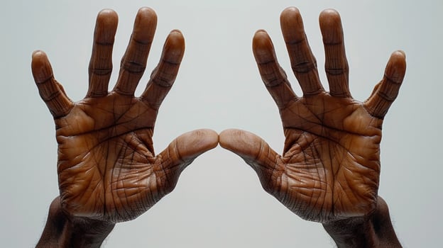 AI generated Anatomically Correct Hands Sculptured Together photo