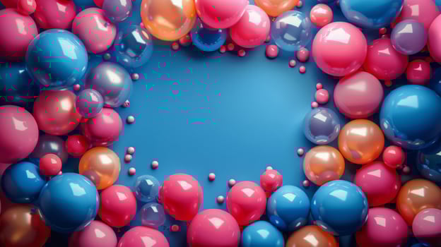 AI generated Heart-shaped Bunch of Balloons photo
