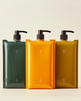 AI generated Shampoo pack product photography photo
