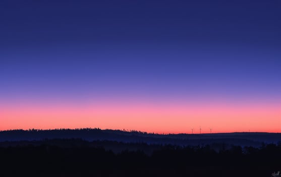 AI generated A serene and beautiful sunset photo