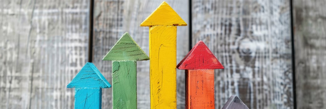 AI generated The concept of growth, development, and improvement illustrated through a graph depicting increasing profits and success over time. photo