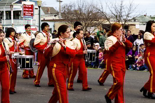 Marysville, CA, 2011 - Boys And Girls Marching In Parade photo