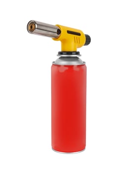Gas can with manual torch burner photo