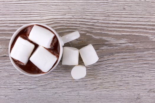 Cacao with marshmallows photo