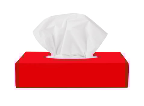tissue box on white photo
