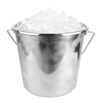 ice bucket on white photo